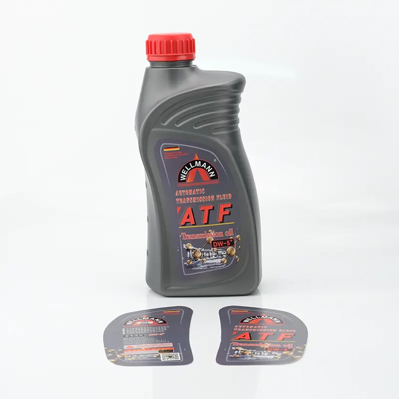 نفخ زجاجات زيت HDPE مع ملصق IML